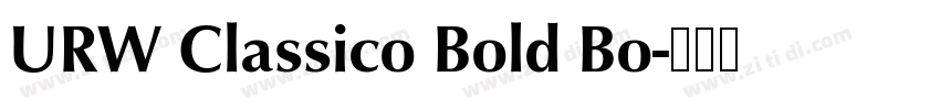 URW Classico Bold Bo字体转换